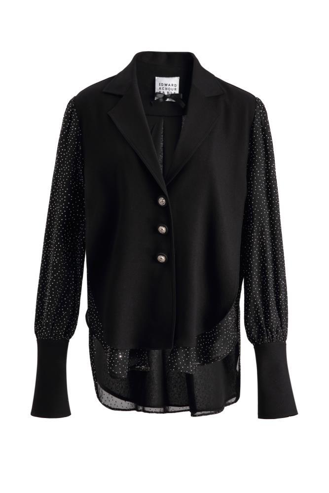 EDWARD ACHOUR BLUSA/BLAZER BRILHOS