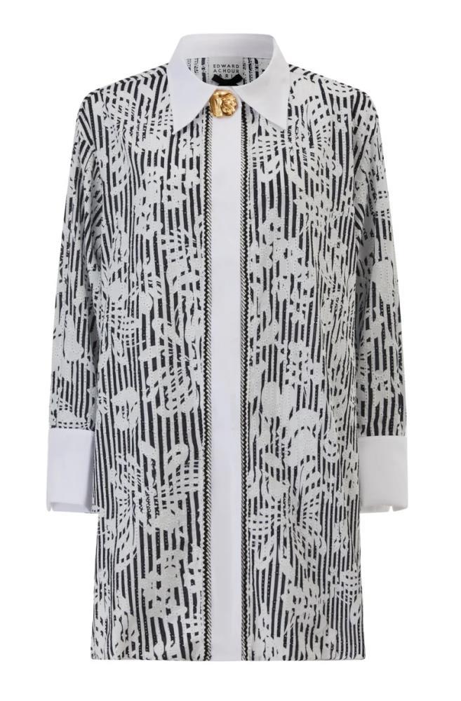 EDWARD ACHOUR CAMISEIRO PRETO/BRANCO