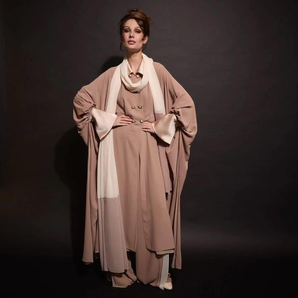 EDWARD ACHOUR BLUSA BEGE