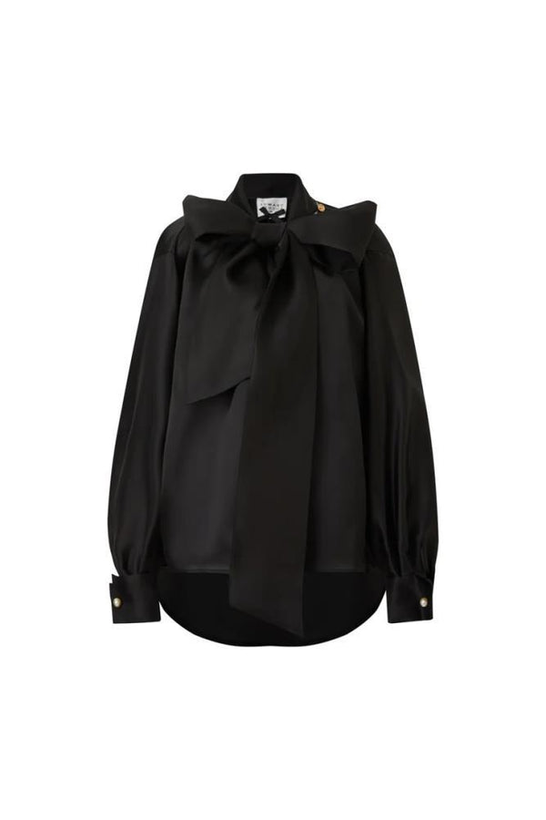 EDWARD ACHOUR BLUSA DE SEDA OVERSIZED