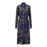 EDWARD ACHOUR PARIS CASACO/VESTIDO DE RENDA COM CINTO