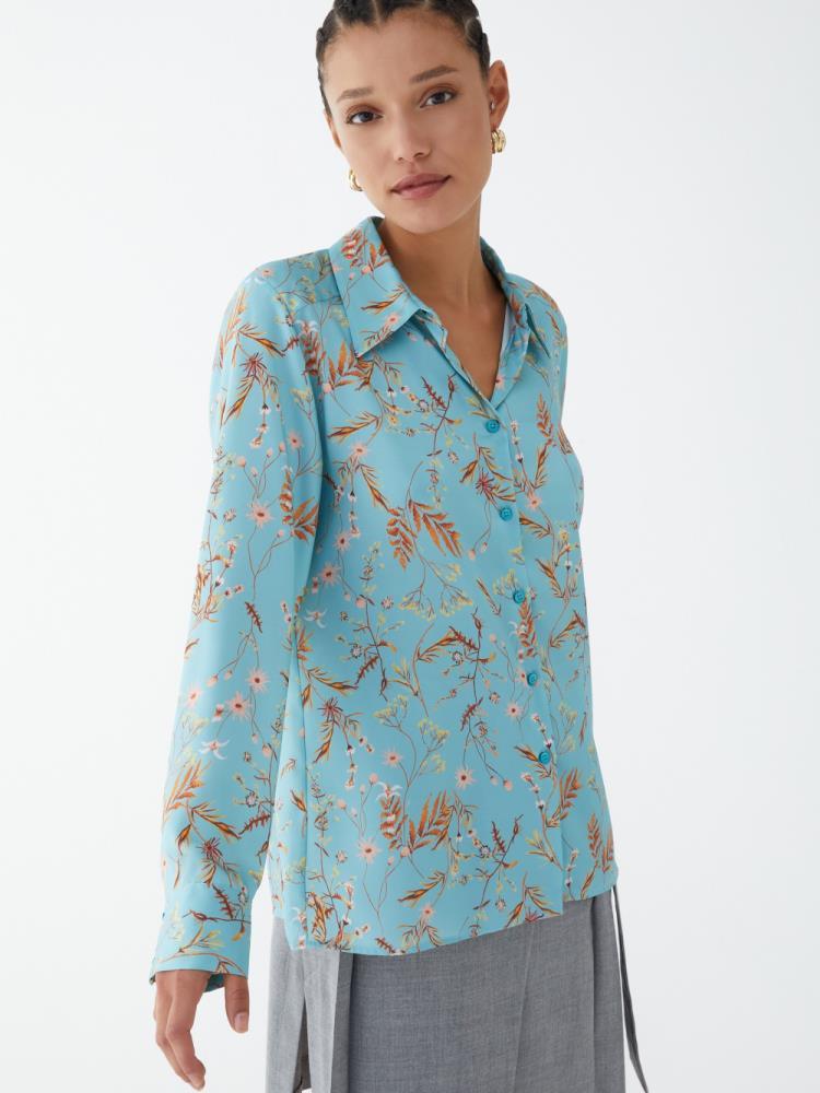 IBLUES BLUSA ESTAMPADA FLORAL