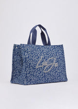 LIU.JO SHOPPING BAG DE GANGA COM PRINT