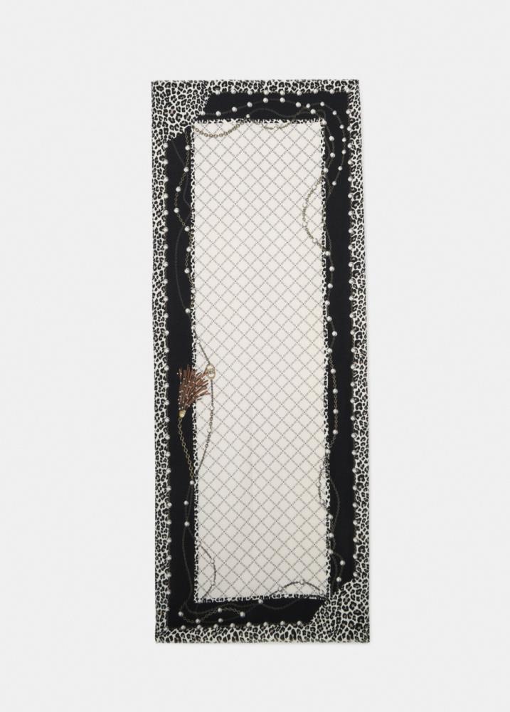 LIU.JO LENÇO COM LOGO ESTAMPADO E PRINT ANIMAL