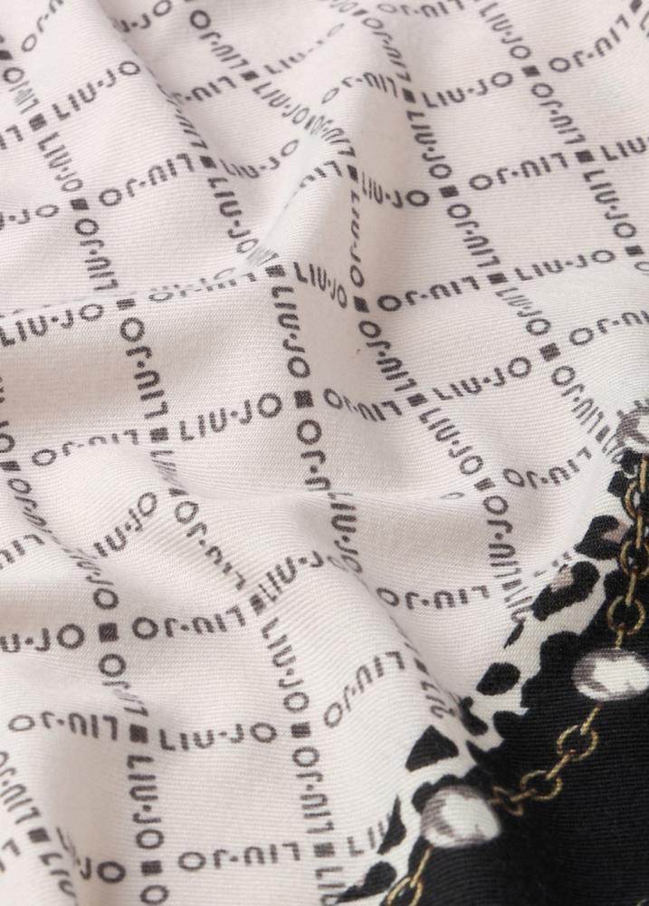 LIU.JO LENÇO COM LOGO ESTAMPADO E PRINT ANIMAL