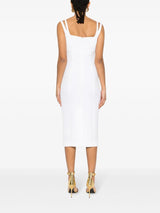 VERSACE JEANS COUTURE VESTIDO BRANCO COM FIVELAS