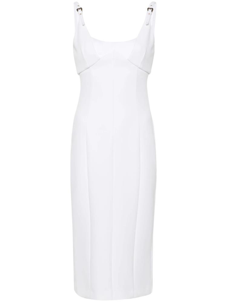 VERSACE JEANS COUTURE VESTIDO BRANCO COM FIVELAS