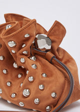 LIU.JO CARTEIRA CAMEL COM TACHAS GRANDES