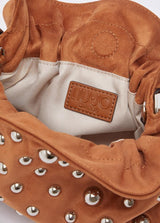 LIU.JO CARTEIRA CAMEL COM TACHAS GRANDES