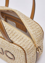 LIU.JO CARTEIRA BEGE COM LOGO A CAMEL