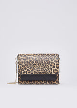 LIU.JO SACO CROSSBODY DE IMPRESSÃO ANIMAL PRINT MÉDIO