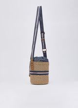 LIU.JO SACO DE PALHA COM LOGO