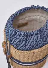 LIU.JO SACO DE PALHA COM LOGO