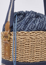 LIU.JO SACO DE PALHA COM LOGO