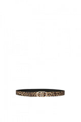 LIU.JO CINTO LEOPARDO COM FIVELA COM LOGO LJ