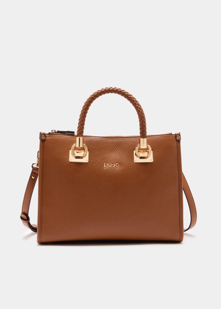 LIU.JO SHOPPING BAG CAMEL