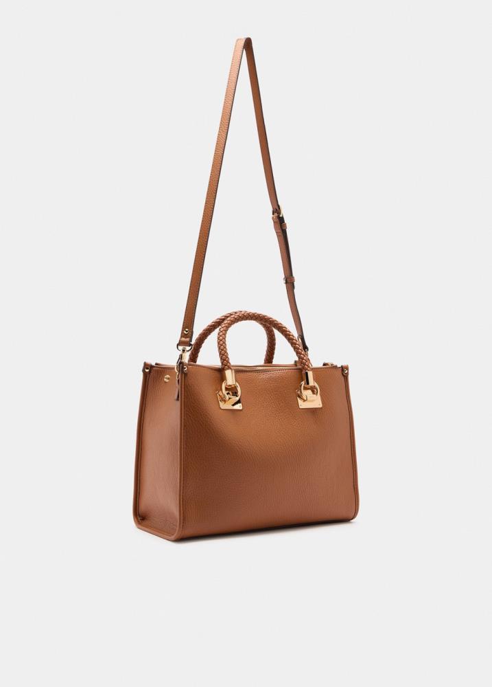 LIU.JO SHOPPING BAG CAMEL