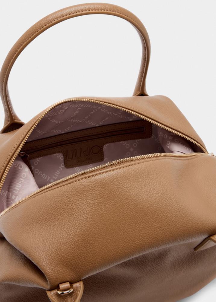 LIU.JO CARTEIRA CAMEL GRANDE COM LOGO