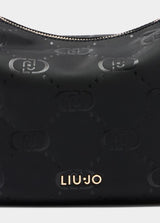 LIU.JO CARTEIRA COM LOGOTIPO PRETO