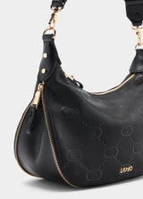 LIU.JO CARTEIRA COM LOGOTIPO PRETO