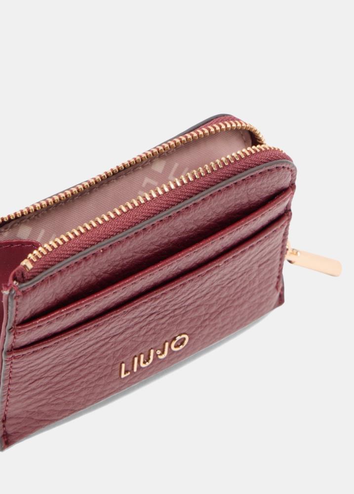 LIU.JO PORTA CARTÕES COR VINHO