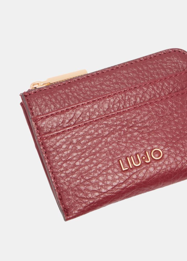 LIU.JO PORTA CARTÕES COR VINHO