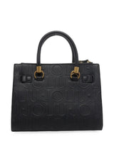 LIU.JO SHOPPING BAG PRETO COM LOGO EM RELEVO