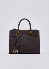 LIU.JO SHOPPING BAG COM LOGOTIPO EM RELEVO