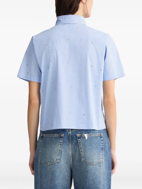 LIU.JO BLUSA LISTRADA COM STRASS