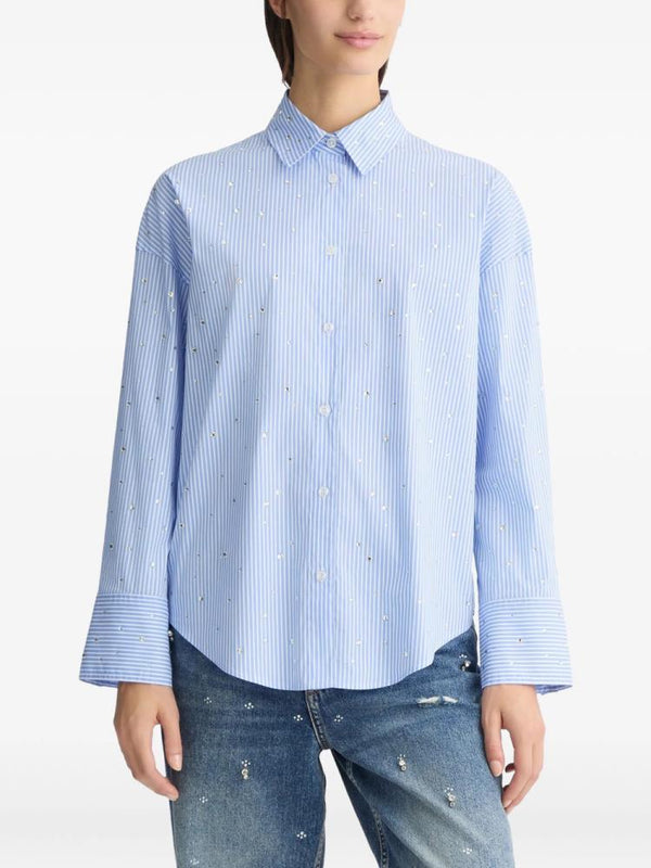 LIU.JO BLUSA DE RISCAS COM STRASS