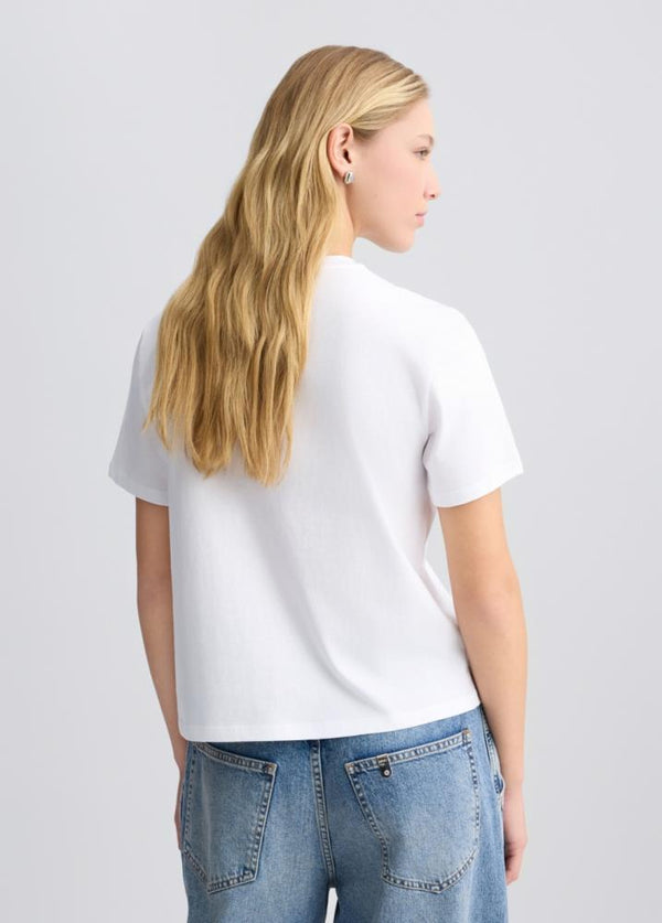 LIU.JO T-SHIRT BRANCA COM BARCO