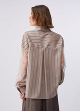 LIU.JO CAMISA COM RISCAS