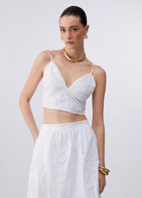 LIU.JO TOP POPLIM BORDADO