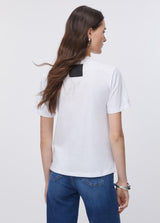 LIU.JO T-SHIRT BRANCA COM STRASS
