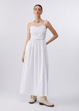 LIU.JO VESTIDO COMPRIDO POPLIM