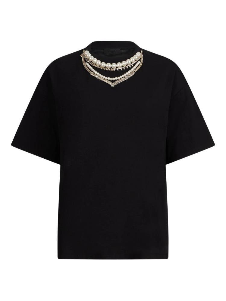 LIU.JO T- SHIRT COM PEROLAS E STRASS