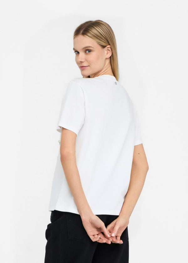 LIU.JO T-SHIRT COM PEROLAS E STRASS