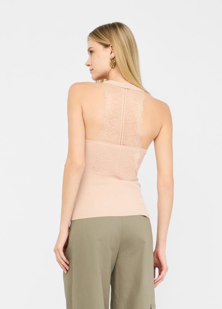 LIU.JO TOP ROSA COM RENDA
