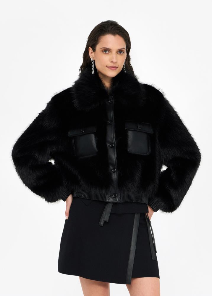 LIU.JO CASACO DE PÊLO SINTÉTICO