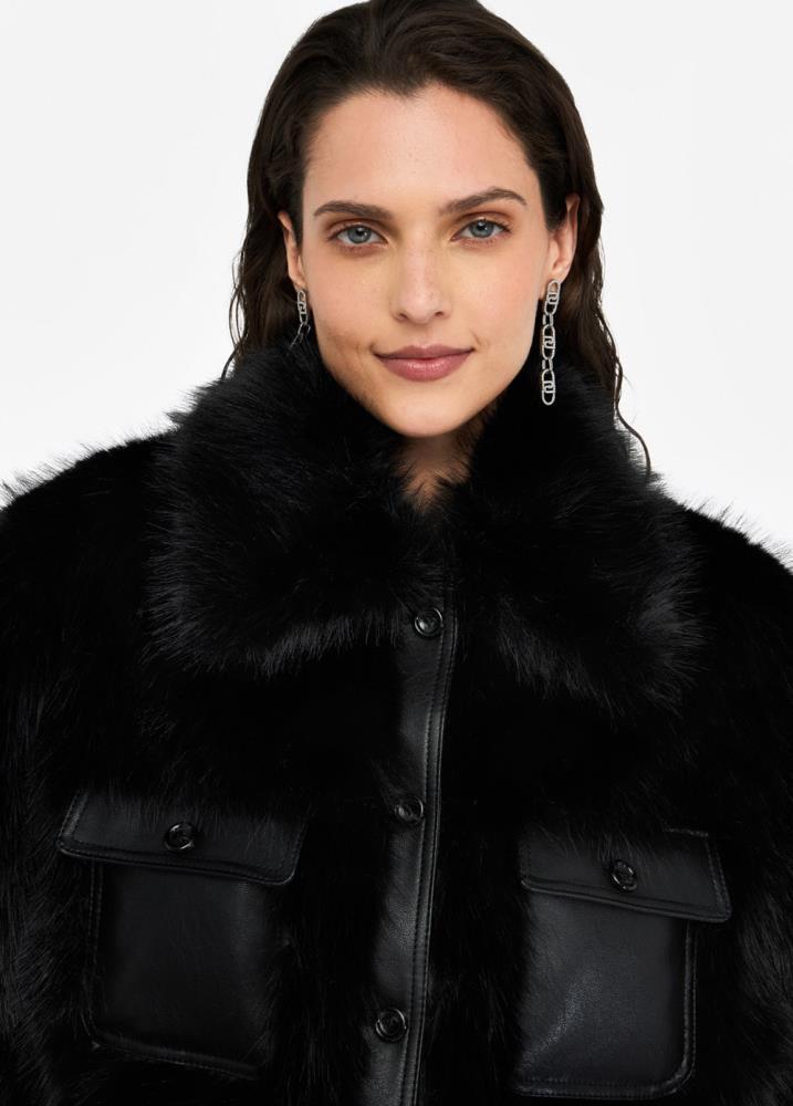 LIU.JO CASACO DE PÊLO SINTÉTICO