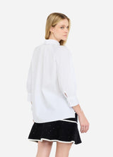 LIU.JO BLUSA BRANCA ALGODÃO
