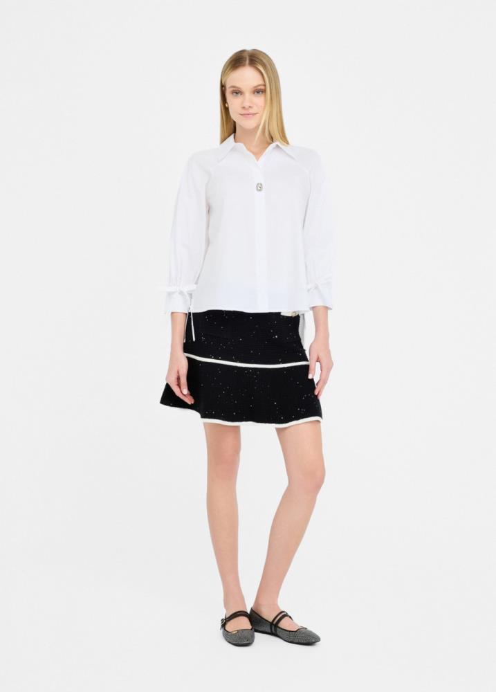 LIU.JO BLUSA BRANCA ALGODÃO