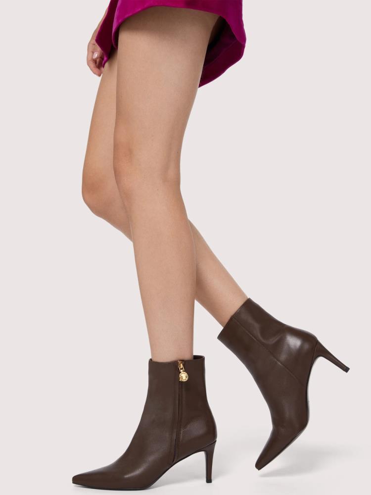 COCCINELLE BOTINS CASTANHOS