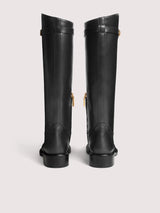 COCCINELLE BOTAS PRETA DE CANO ALTO