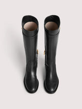 COCCINELLE BOTAS PRETA DE CANO ALTO