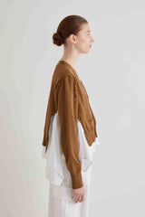 MEIMEIJ CASACO CAMEL DE ALGODÃO