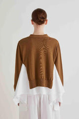 MEIMEIJ CASACO CAMEL DE ALGODÃO