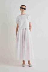 MEIMEIJ VESTIDO BRANCO COM MALHA