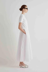 MEIMEIJ VESTIDO BRANCO COM MALHA