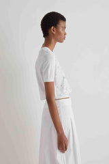 MEIMEIJ MALHA BRANCO COM LAÇOS